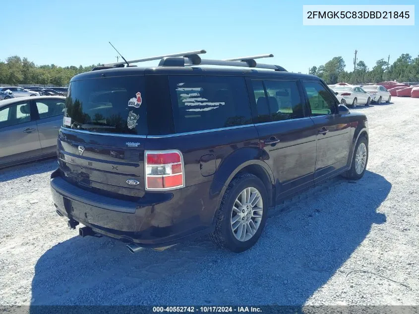 2013 Ford Flex Sel VIN: 2FMGK5C83DBD21845 Lot: 40552742