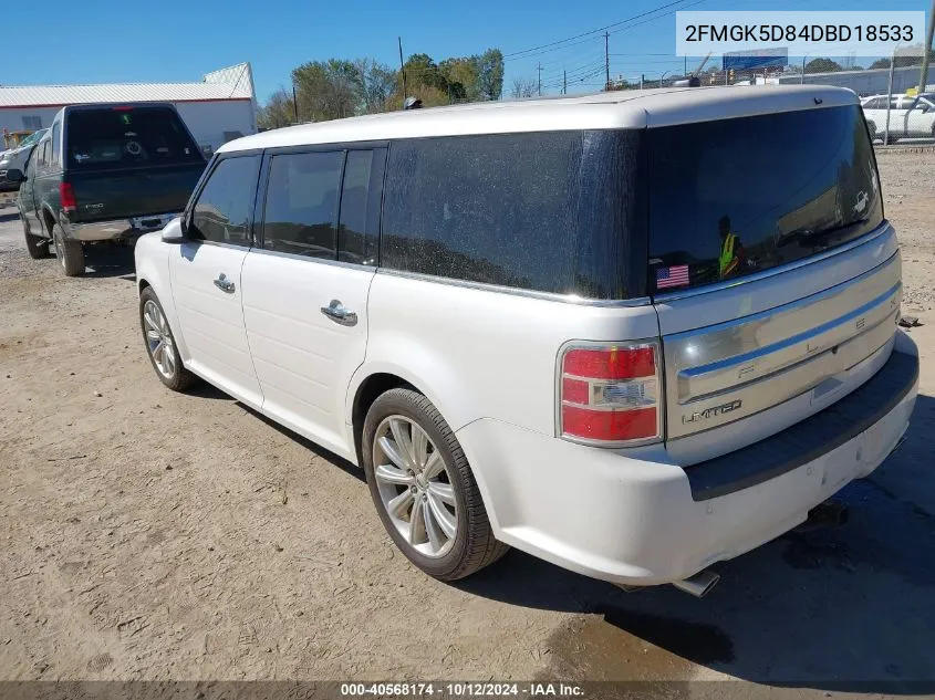 2013 Ford Flex Limited VIN: 2FMGK5D84DBD18533 Lot: 40568174