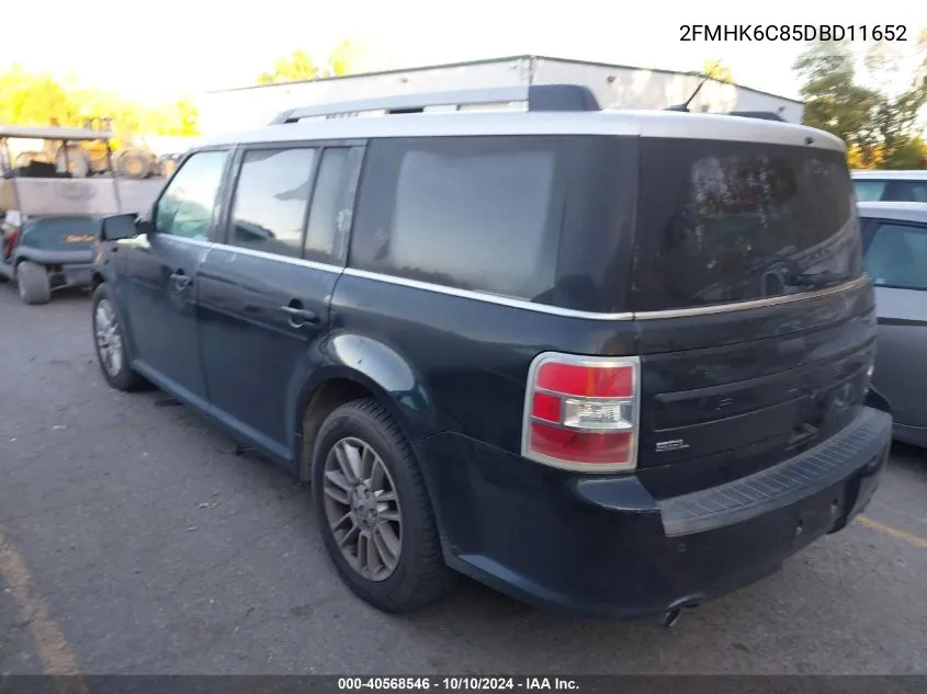 2013 Ford Flex Sel VIN: 2FMHK6C85DBD11652 Lot: 40568546