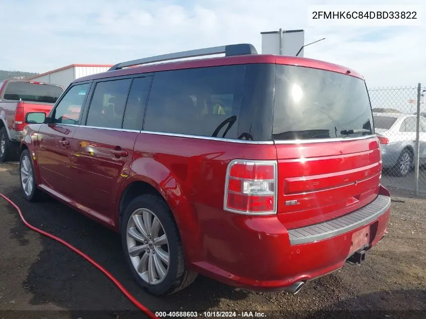 2013 Ford Flex Sel VIN: 2FMHK6C84DBD33822 Lot: 40588603