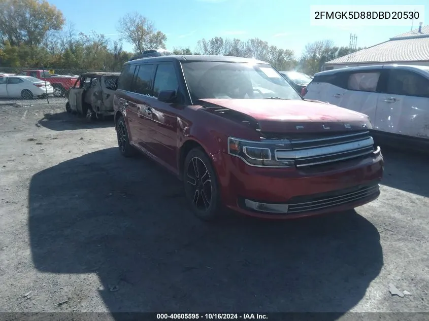 2013 Ford Flex Limited VIN: 2FMGK5D88DBD20530 Lot: 40605595