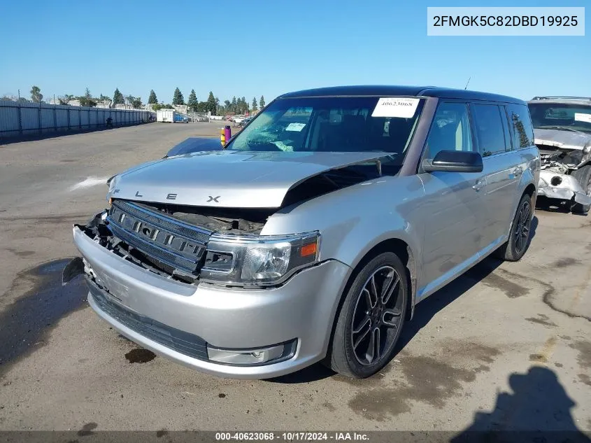 2013 Ford Flex Sel VIN: 2FMGK5C82DBD19925 Lot: 40623068