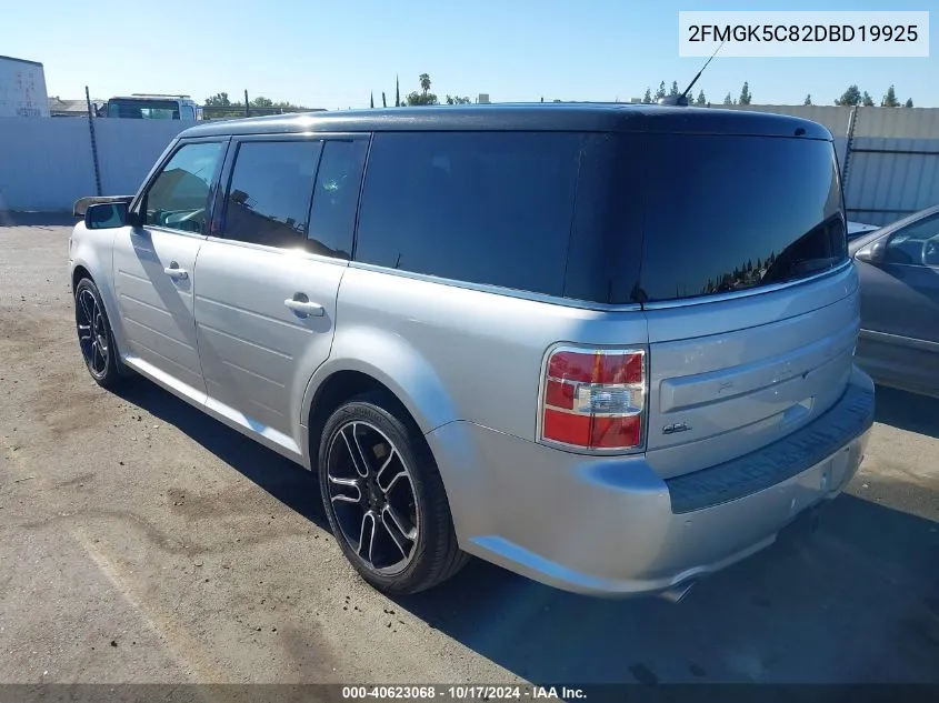 2013 Ford Flex Sel VIN: 2FMGK5C82DBD19925 Lot: 40623068