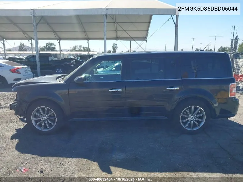 2013 Ford Flex Limited VIN: 2FMGK5D86DBD06044 Lot: 40632464