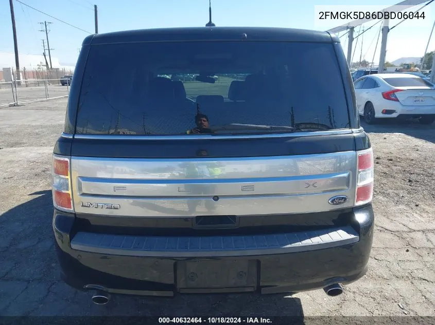 2013 Ford Flex Limited VIN: 2FMGK5D86DBD06044 Lot: 40632464