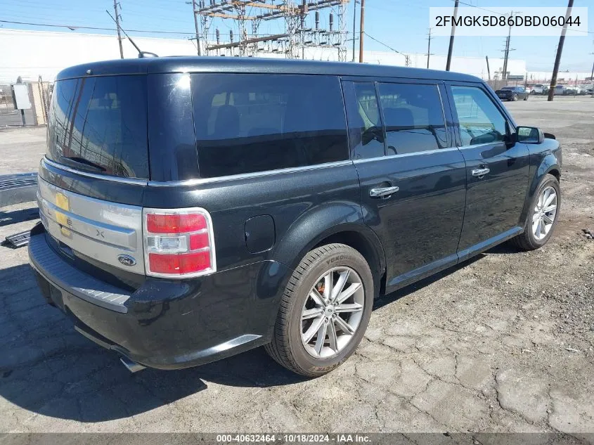 2013 Ford Flex Limited VIN: 2FMGK5D86DBD06044 Lot: 40632464