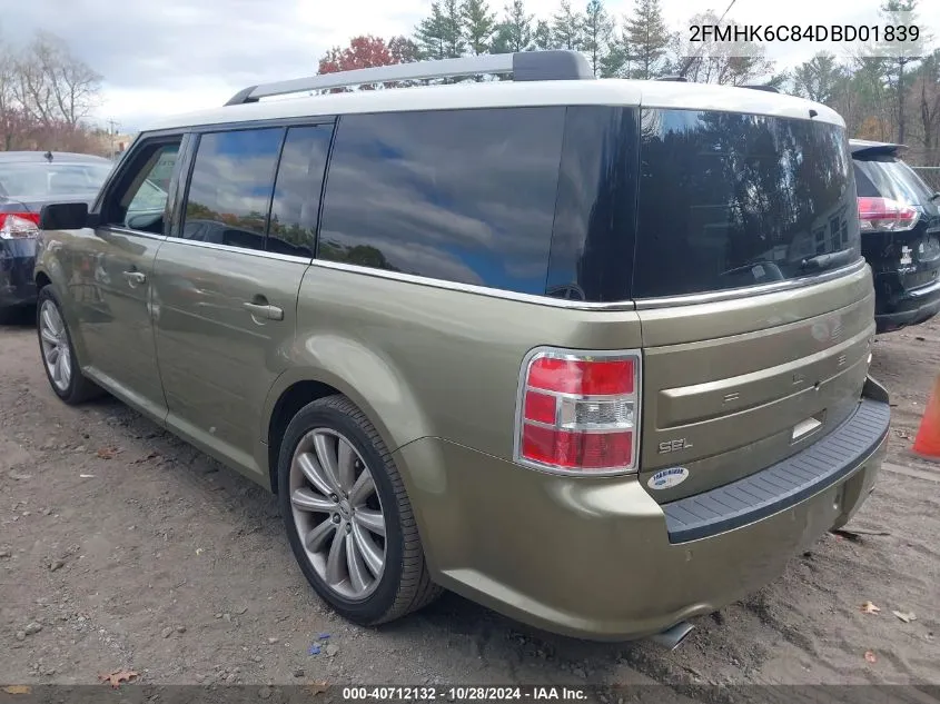 2013 Ford Flex Sel VIN: 2FMHK6C84DBD01839 Lot: 40712132