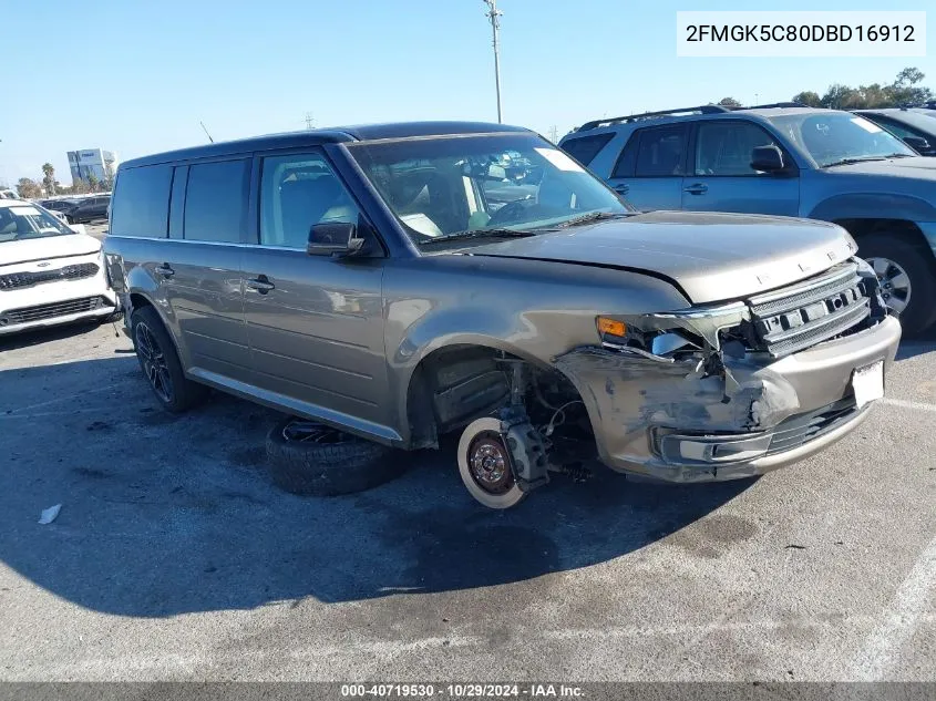 2013 Ford Flex Sel VIN: 2FMGK5C80DBD16912 Lot: 40719530