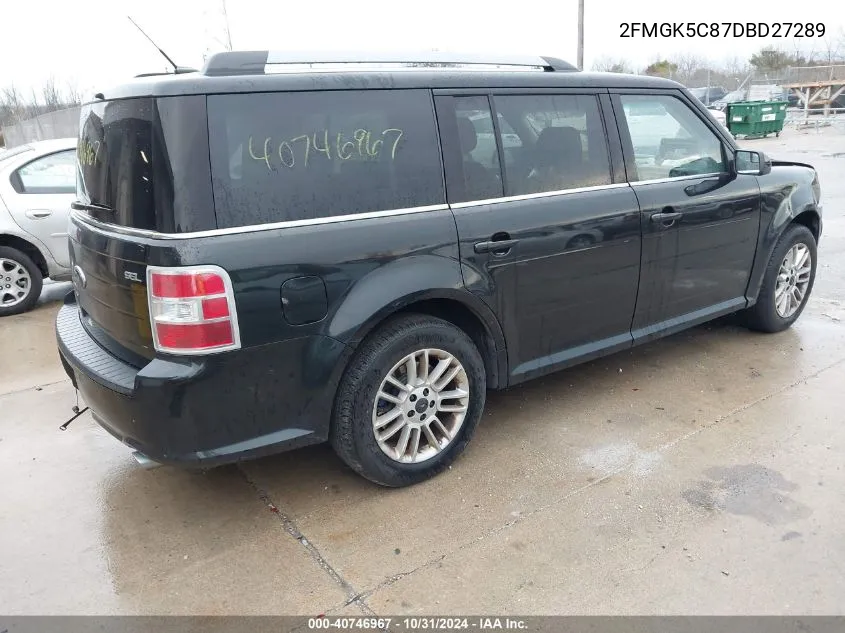 2013 Ford Flex Sel VIN: 2FMGK5C87DBD27289 Lot: 40746967