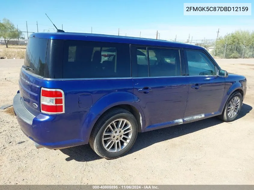 2013 Ford Flex Sel VIN: 2FMGK5C87DBD12159 Lot: 40805895