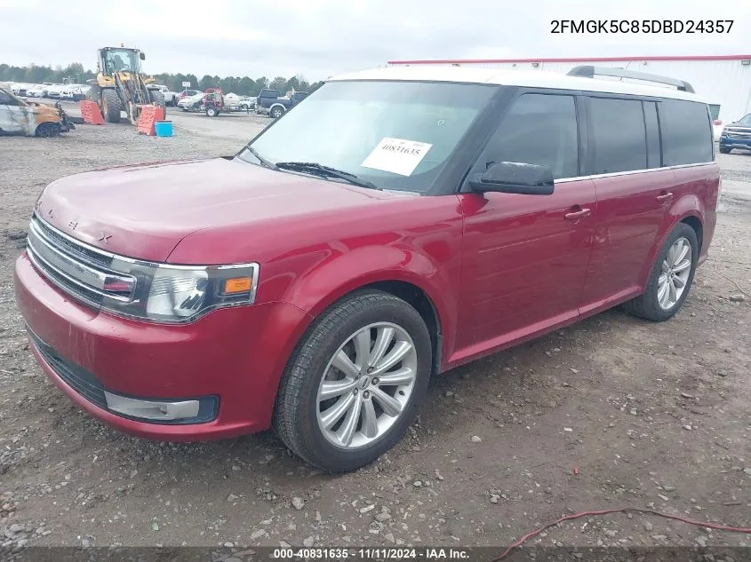 2013 Ford Flex Sel VIN: 2FMGK5C85DBD24357 Lot: 40831635