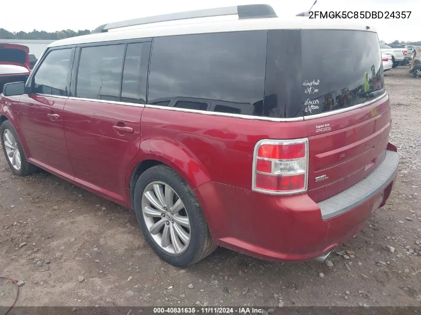 2013 Ford Flex Sel VIN: 2FMGK5C85DBD24357 Lot: 40831635