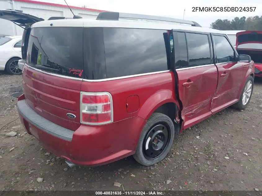 2013 Ford Flex Sel VIN: 2FMGK5C85DBD24357 Lot: 40831635