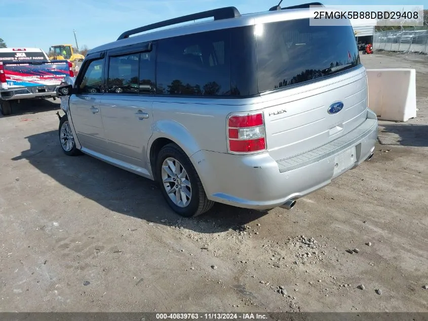 2013 Ford Flex Se VIN: 2FMGK5B88DBD29408 Lot: 40839763