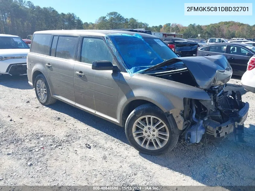 2013 Ford Flex Sel VIN: 2FMGK5C81DBD32701 Lot: 40848595