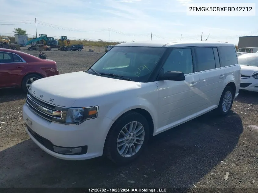 2014 Ford Flex VIN: 2FMGK5C8XEBD42712 Lot: 12126782