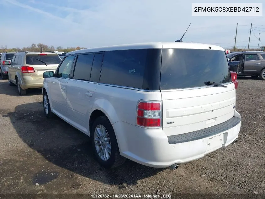 2014 Ford Flex VIN: 2FMGK5C8XEBD42712 Lot: 12126782