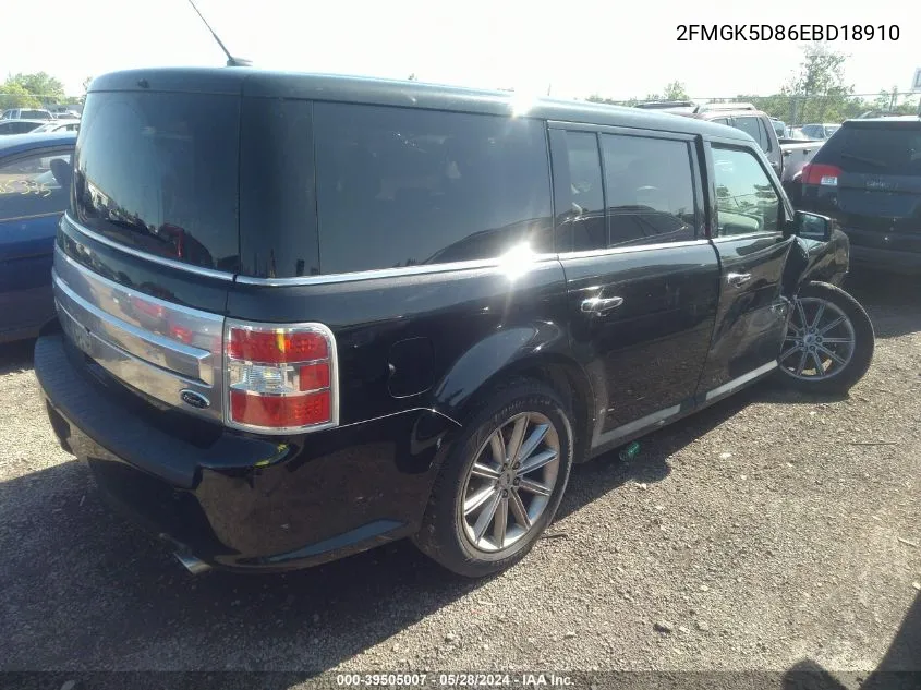 2FMGK5D86EBD18910 2014 Ford Flex Limited