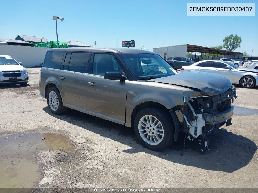 2014 Ford Flex Sel VIN: 2FMGK5C89EBD30437 Lot: 39578152