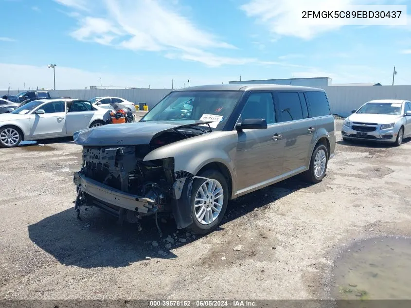 2014 Ford Flex Sel VIN: 2FMGK5C89EBD30437 Lot: 39578152