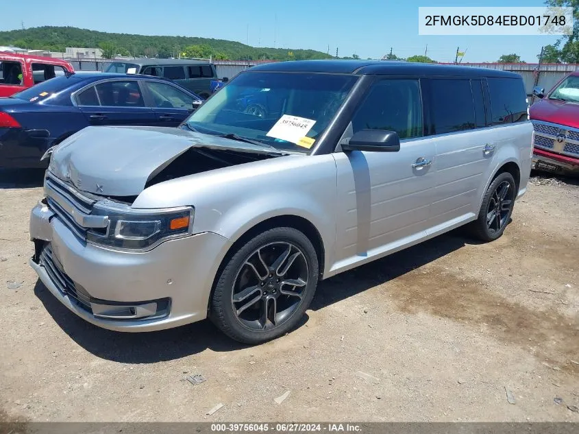 2FMGK5D84EBD01748 2014 Ford Flex Limited