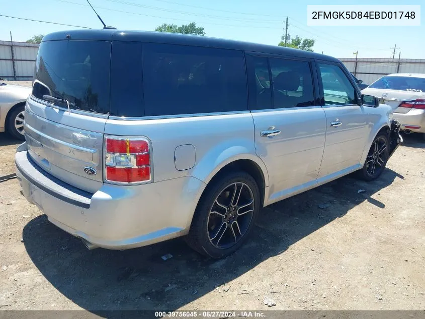 2FMGK5D84EBD01748 2014 Ford Flex Limited