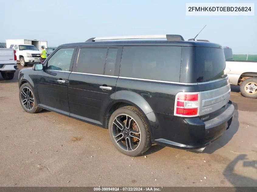 2014 Ford Flex Limited VIN: 2FMHK6DT0EBD26824 Lot: 39894924