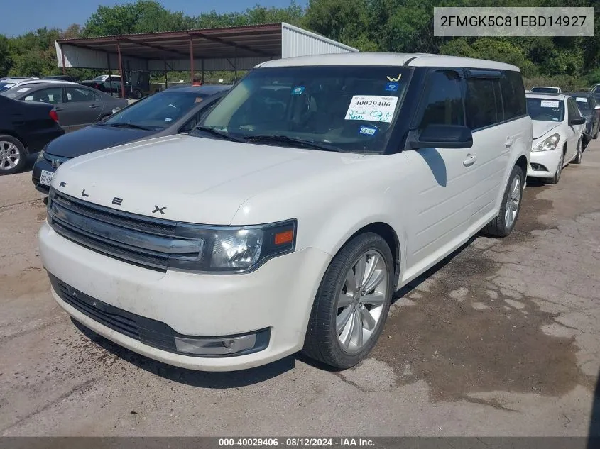 2014 Ford Flex Sel VIN: 2FMGK5C81EBD14927 Lot: 40029406