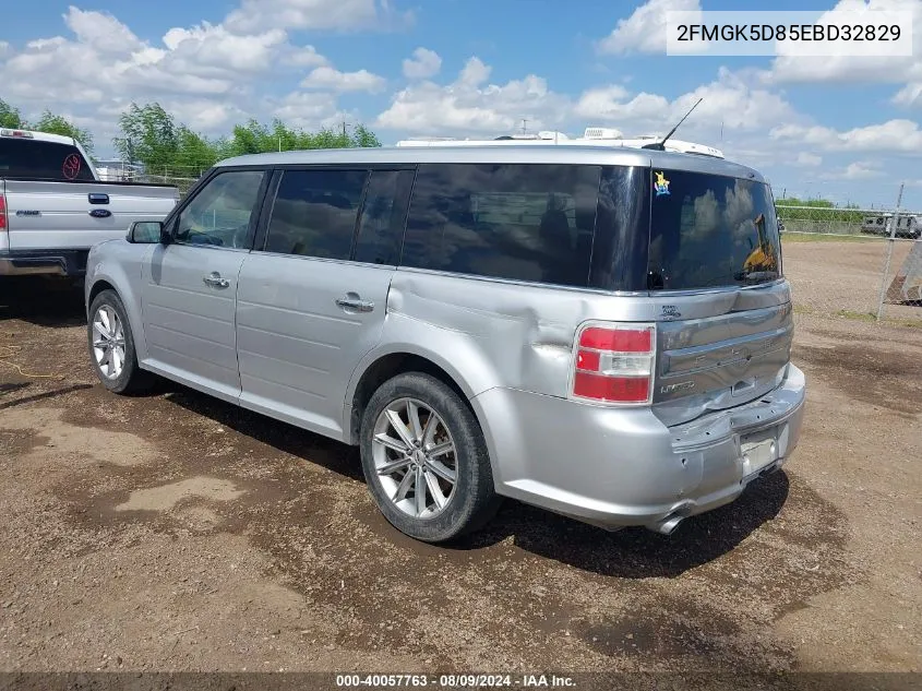 2014 Ford Flex Limited VIN: 2FMGK5D85EBD32829 Lot: 40057763