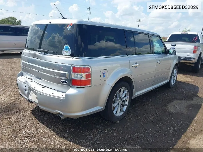 2014 Ford Flex Limited VIN: 2FMGK5D85EBD32829 Lot: 40057763