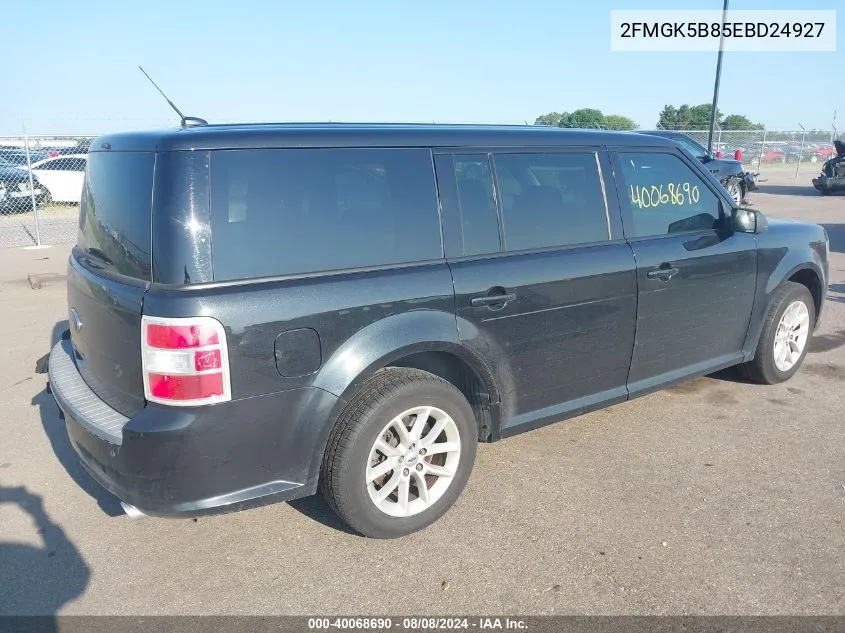 2014 Ford Flex Se VIN: 2FMGK5B85EBD24927 Lot: 40068690