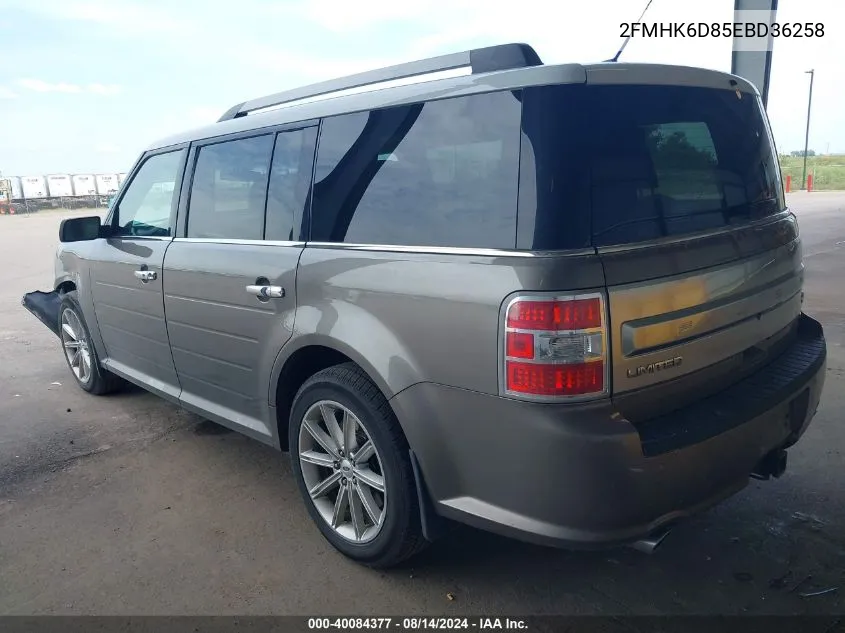 2014 Ford Flex Limited VIN: 2FMHK6D85EBD36258 Lot: 40084377