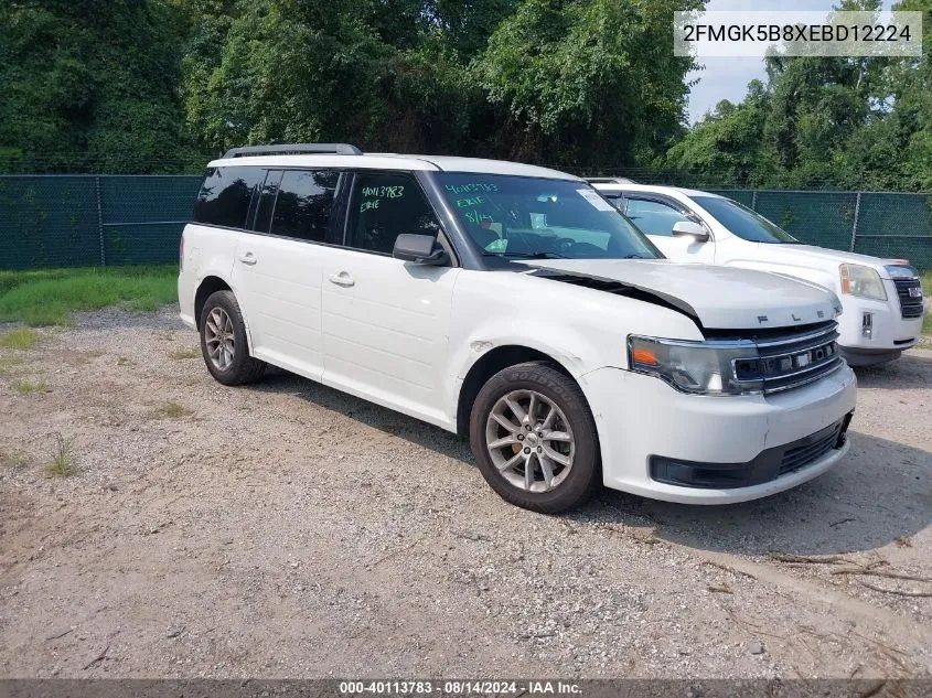 2014 Ford Flex Se VIN: 2FMGK5B8XEBD12224 Lot: 40113783