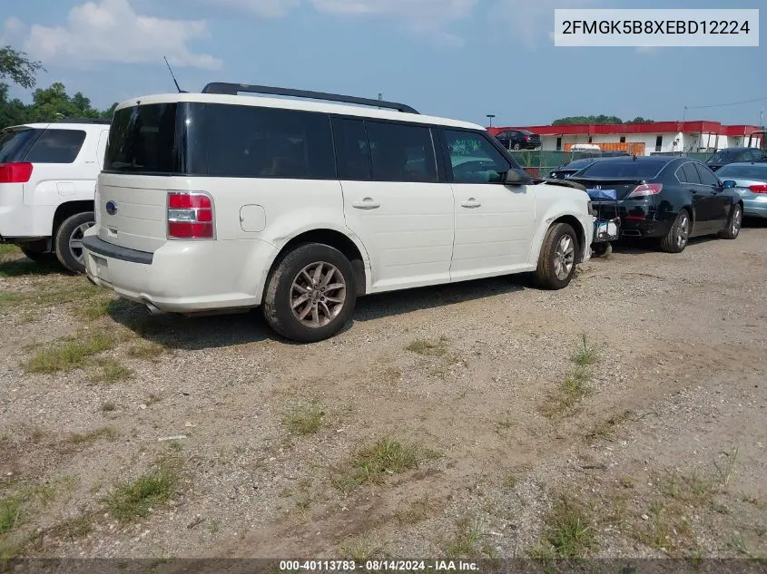 2014 Ford Flex Se VIN: 2FMGK5B8XEBD12224 Lot: 40113783