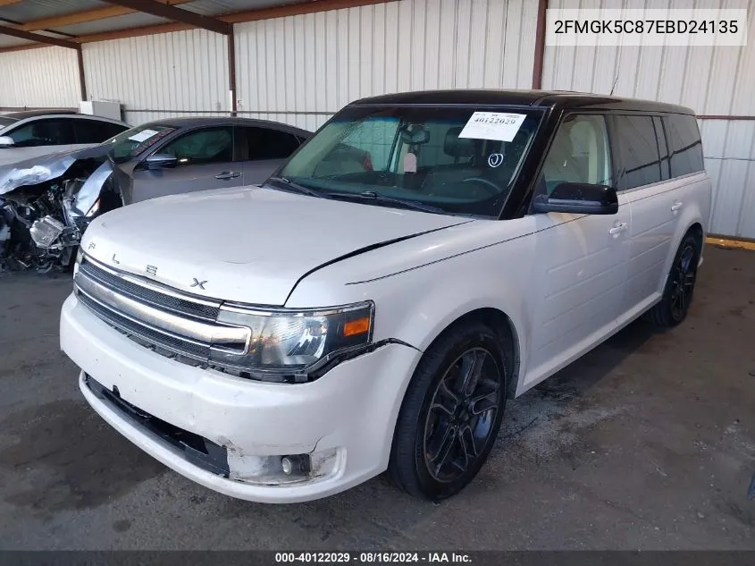 2FMGK5C87EBD24135 2014 Ford Flex Sel