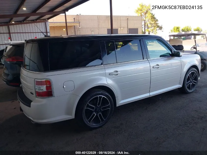 2014 Ford Flex Sel VIN: 2FMGK5C87EBD24135 Lot: 40122029