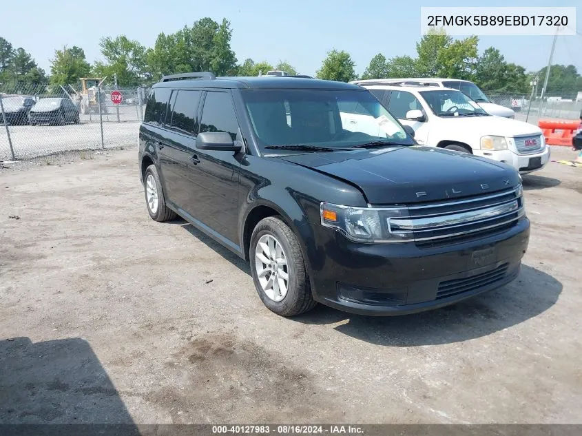 2FMGK5B89EBD17320 2014 Ford Flex Se