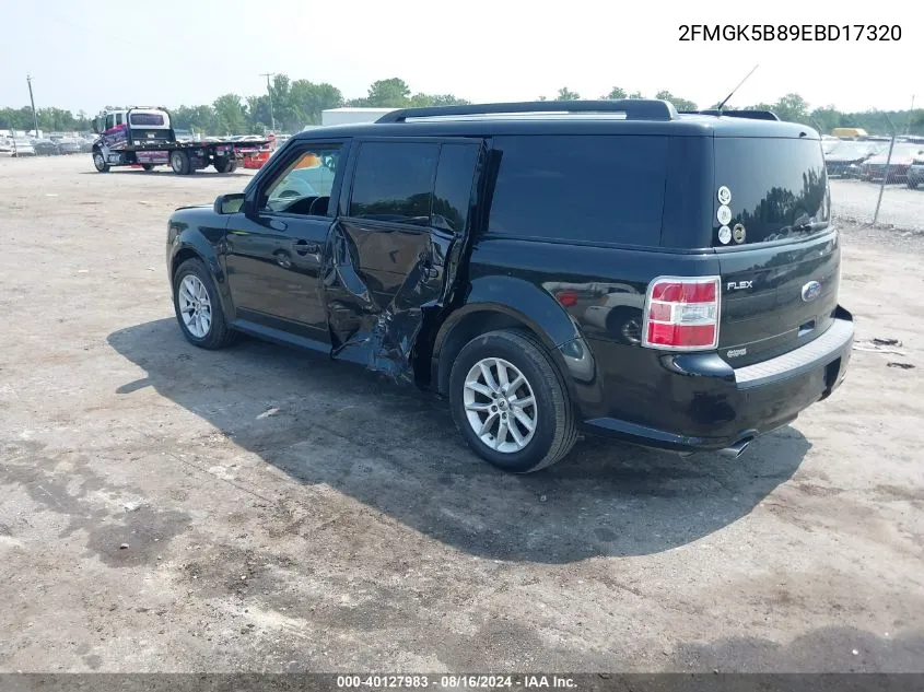 2FMGK5B89EBD17320 2014 Ford Flex Se