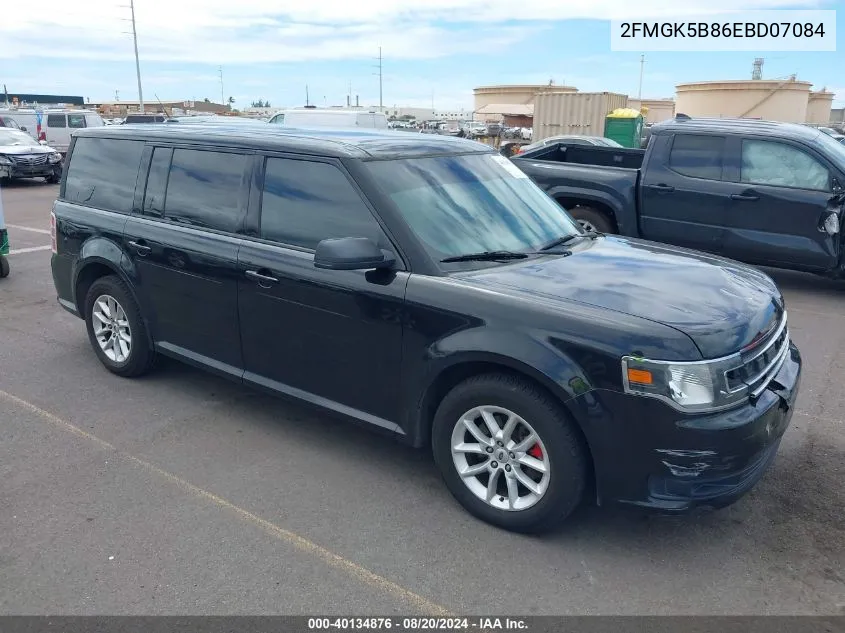 2014 Ford Flex Se VIN: 2FMGK5B86EBD07084 Lot: 40134876