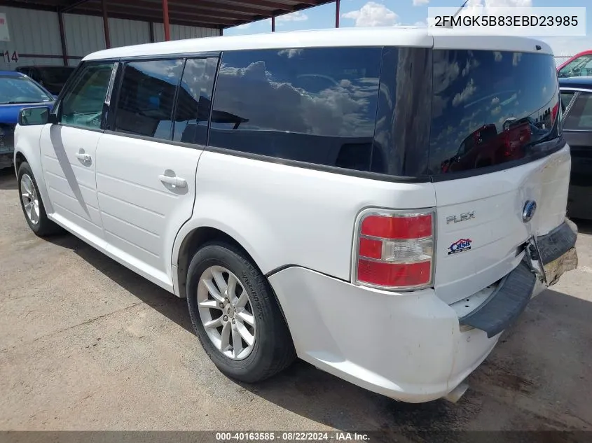 2FMGK5B83EBD23985 2014 Ford Flex Se