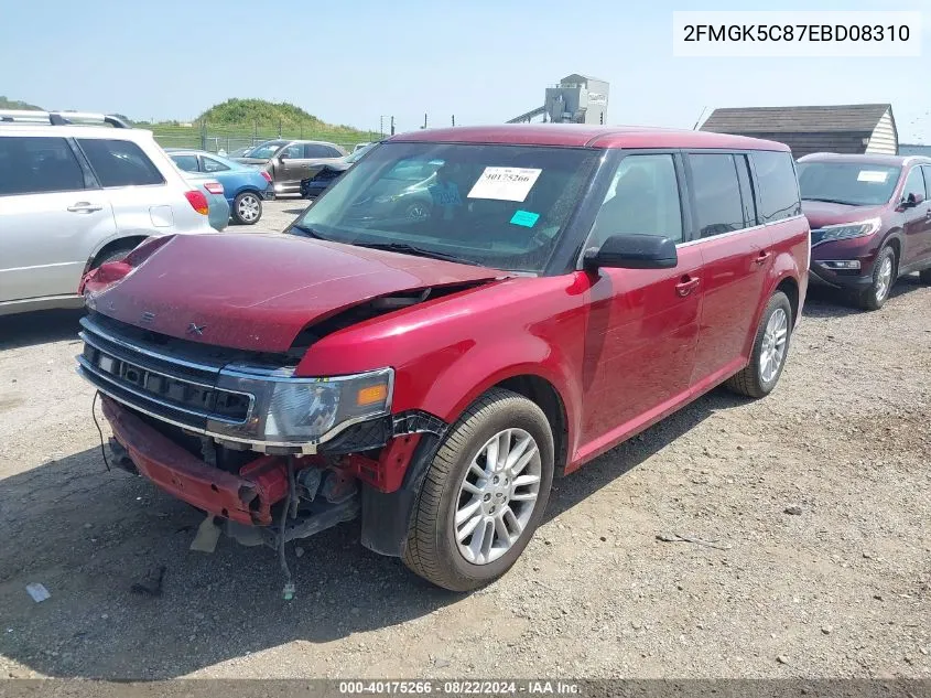 2FMGK5C87EBD08310 2014 Ford Flex Sel