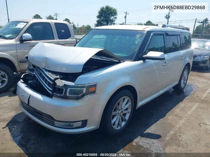 2014 Ford Flex Limited VIN: 2FMHK6D88EBD29868 Lot: 40210805