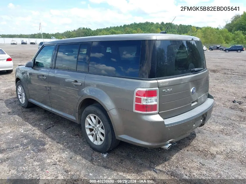 2014 Ford Flex Se VIN: 2FMGK5B82EBD05641 Lot: 40238600