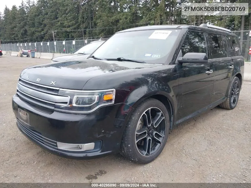 2FMGK5D88EBD20769 2014 Ford Flex Limited