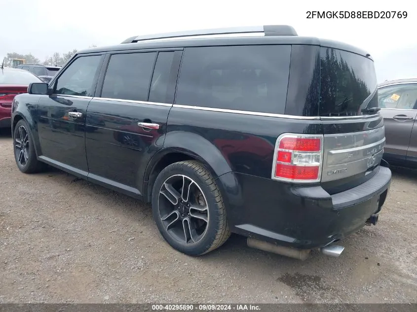 2014 Ford Flex Limited VIN: 2FMGK5D88EBD20769 Lot: 40295890