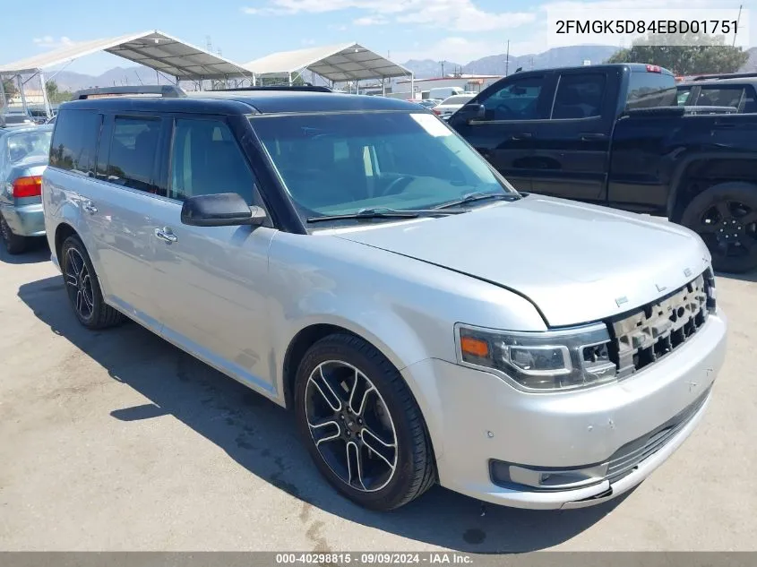 2FMGK5D84EBD01751 2014 Ford Flex Limited