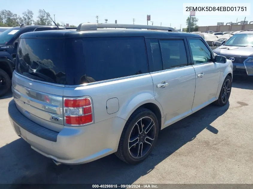 2FMGK5D84EBD01751 2014 Ford Flex Limited