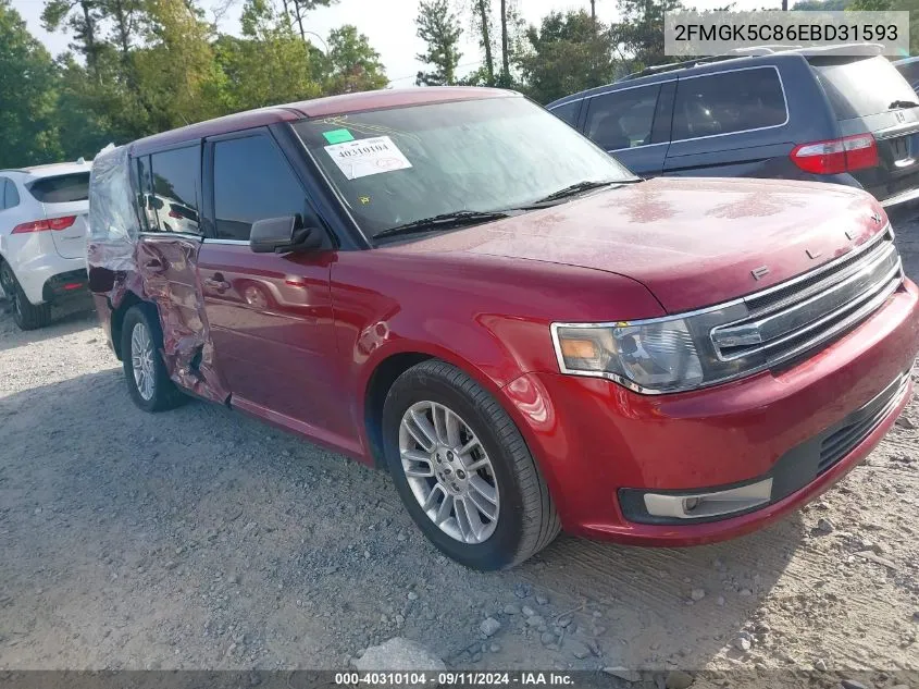 2014 Ford Flex Sel VIN: 2FMGK5C86EBD31593 Lot: 40310104