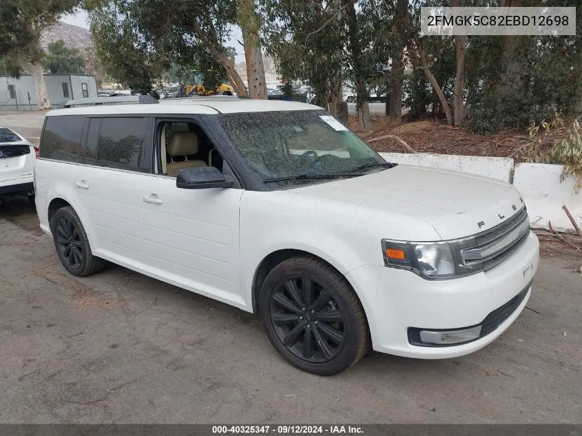 2014 Ford Flex Sel VIN: 2FMGK5C82EBD12698 Lot: 40325347