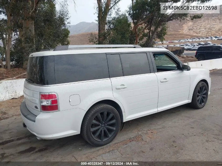 2014 Ford Flex Sel VIN: 2FMGK5C82EBD12698 Lot: 40325347